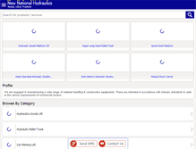 Tablet Screenshot of hydraulicstackerindia.com